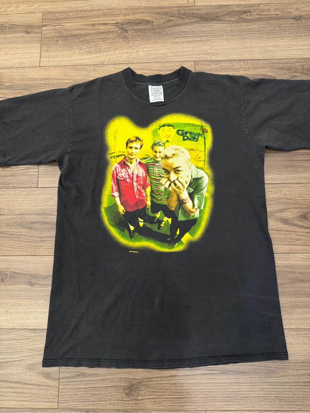 Vintage Green Day Wild Oats 100% Cotton TShirt, Size XL, EUC